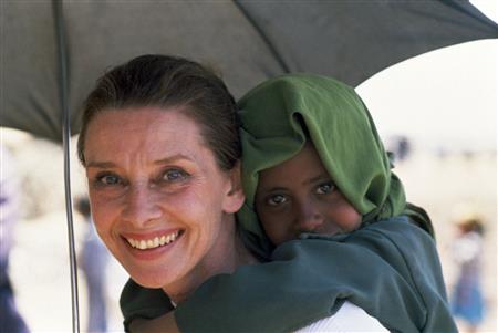 Audrey Hepburn helping out in cooperation with UNC (http://www.biography.com/people/audrey-hepburn-933 ())